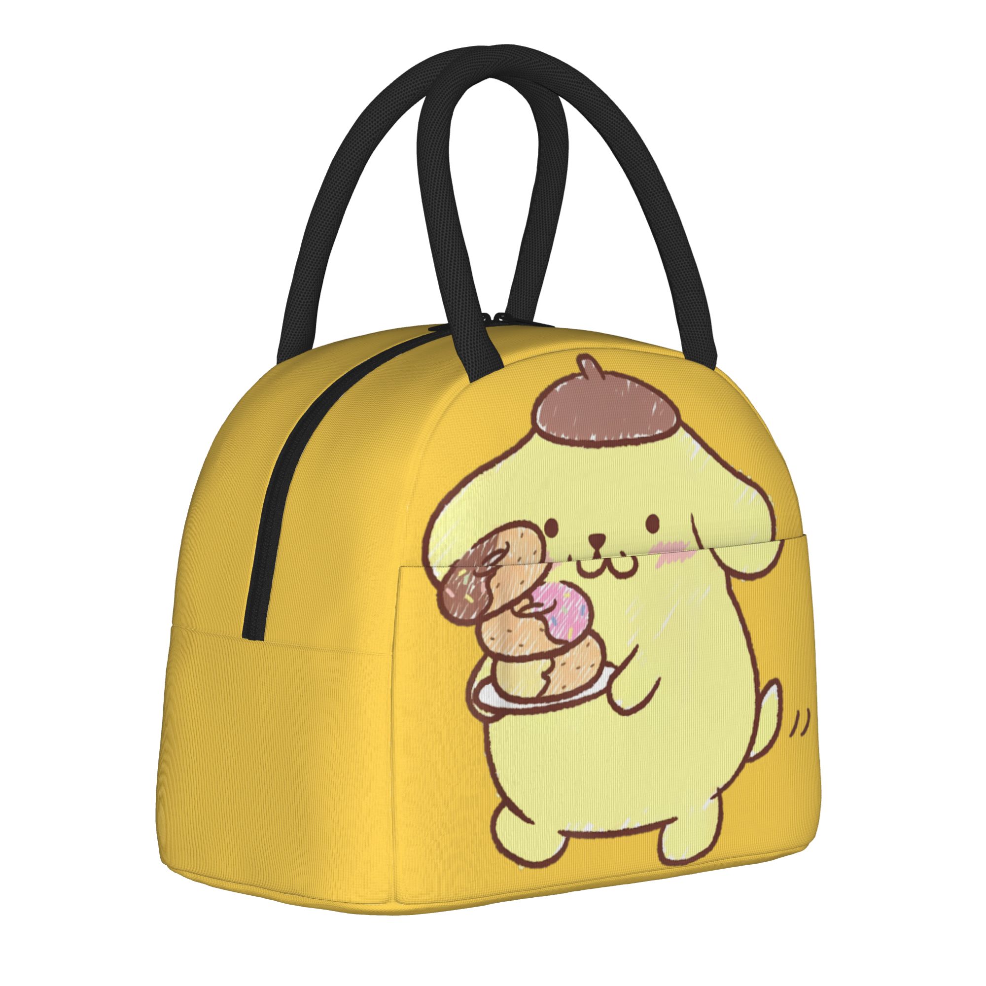 Tote Bag Sublimation - Pompompurin Donuts Geïsoleerde lunchtassen Lekvrij Cartoon
